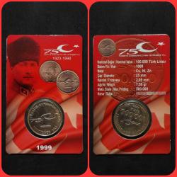 LOT.14 » FOLDERLI 1999 YILI TÜRKİYE CUMHURİYETİNİN 75.YILI