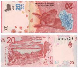 Arjantin 2020 Yılı 20 Peso ÇİL