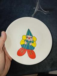 KORE İMALİ PORSELEN TABAK PALYAÇO GORSELLİ