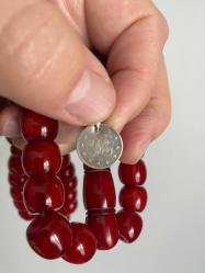 ORİJİNAL AFGAN SIKMA KEHRİBAR OSMANLI TARZI YARIM ASIRLIK