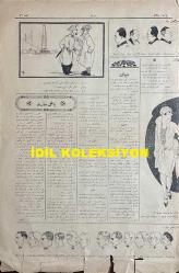 Osmanlıca Akbaba Mizah Dergisi-Gazetesi, Orijinal Dönem Basım, (Ottoman Magazine-Newspaper) - 6 Şubat 1928 - Sayı: 538 - Karikatürist Ramiz Gökçe'nin Çalışması: Hükümet, İçkiye, Kumara, Fuhuşa Karşı Şiddetle Mücadeleye Başladı.. 