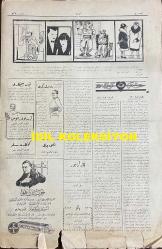 Osmanlıca Akbaba Mizah Dergisi-Gazetesi, Orijinal Dönem Basım, (Ottoman Magazine-Newspaper) - 6 Şubat 1928 - Sayı: 538 - Karikatürist Ramiz Gökçe'nin Çalışması: Hükümet, İçkiye, Kumara, Fuhuşa Karşı Şiddetle Mücadeleye Başladı.. 