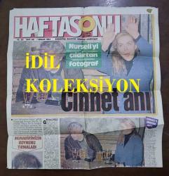 NURSELİ İDİZ'İN GAZETEDEN KESİLME FOTOĞRAF SAYFASI - 39 x 36 cm EBADINDA - NURSELİ İDİZ, CİNNET ANI - HAFTA SONU GAZETESİNDEN, 1 ARALIK 1993 - ''AH ŞU TELESEKRETERLER'' SİBEL GÖKÇE, YALÇIN DÜMER, SUNA YILDIZOĞLU, RANA ELİK, AYŞEN GRUDA, NAZAN ÇALIN, SİNAN ÖZEN, SEREN SERENGİL, LEYLA ADALI - CİHAN ÜNAL - DENİZ PULAŞ, CENK SÖKMEN - ''KAPIMDAKİ GÜL'' UĞUR GÜNERİ