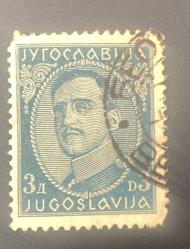Yugoslavya Pulu - Yugoslavia Stamp -Postadan Geçmiş Pul Filateli -DAMGALI -  Kral Alexander Temalı Pul, 3 PARA - YABANCI PULLAR -NOSTALJİK DOĞUM GÜNÜ HEDİYESİ