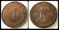 1924 - 1/2/5/10 OYUN PARASI/JETON (Spielgeld) ALMANYA WEIMAR CUMURİYETİ Dönemi / YBNJTN12510
