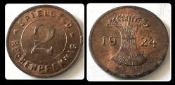 1924 - 1/2/5/10 OYUN PARASI/JETON (Spielgeld) ALMANYA WEIMAR CUMURİYETİ Dönemi / YBNJTN12510