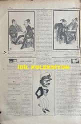 Osmanlıca Akbaba Mizah Dergisi-Gazetesi, Orijinal Dönem Basım, (Ottoman Magazine-Newspaper) - 25 Mayıs 1925 - Rumi: 25 Mayıs 1341 - Sayı: 258 - İmzasız Kapak Karikatürü: Anadolu'nun En Fakir Köyleri Bile Birer Tayyare Alırken İstanbul'un Zenginleri Hala Uyuyor. 