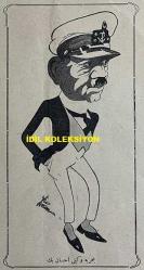 Osmanlıca Akbaba Mizah Dergisi-Gazetesi, Orijinal Dönem Basım, (Ottoman Magazine-Newspaper) - 25 Mayıs 1925 - Rumi: 25 Mayıs 1341 - Sayı: 258 - İmzasız Kapak Karikatürü: Anadolu'nun En Fakir Köyleri Bile Birer Tayyare Alırken İstanbul'un Zenginleri Hala Uyuyor. 