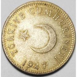 1947 GÜMÜŞ 1 LİRA 7,5 GR.