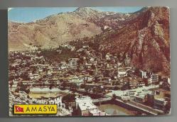 AMASYA ŞEHRİ GENEL GÖRÜNÜM YAKIN DÖNEM KARTPOSTAL...