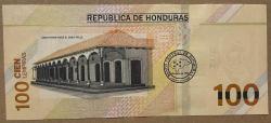 HONDURAS 100 LEMPIRAS 2022 ÇİL.KAĞIT   PARA