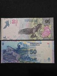 ARJANTİN 50 PESOS, 2000/2015, ÇİL 2 banknot