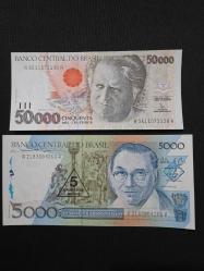 BREZİLYA 5000 CRUZEİROS-50000 CRUZEİROS 1989/1993 ÇİL