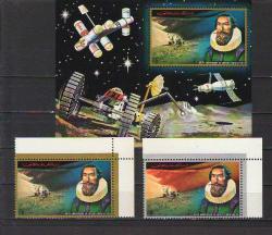 Ajman 1972 - Kopernik  - Uzay - MNH - Damgasız - Blok ve seri