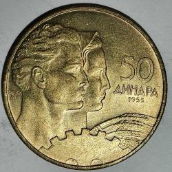 YUGOSLAVYA  1955  50 DİNAR