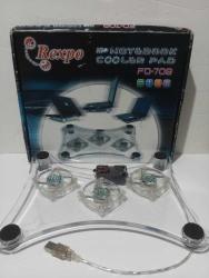 Rexpo FD-709 3 Fanlı Işıklı Notebook Laptop Soğutucu Fan (Sessiz , İkinci El)