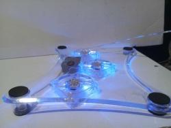 Rexpo FD-709 3 Fanlı Işıklı Notebook Laptop Soğutucu Fan (Sessiz , İkinci El)