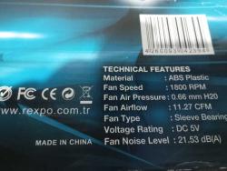 Rexpo FD-709 3 Fanlı Işıklı Notebook Laptop Soğutucu Fan (Sessiz , İkinci El)