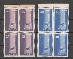 1958 AVRUPA 4'LÜ BLOK MNH