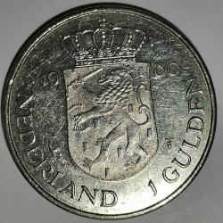 HOLLANDA  1980  1 GULDEN   HATIRA Kraliçe Beatrix'in taç giyme töreni