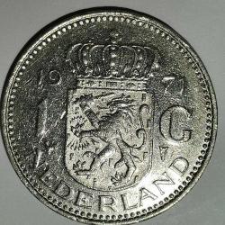 HOLLANDA  1971  1 GULDEN