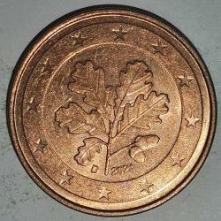 ALMANYA  2021 D    5 EURO CENT