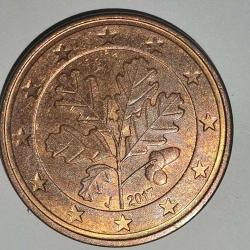 ALMANYA  2017 J    5 EURO CENT