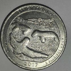 AMERİKA  2017 P   25 CENT ÇEYREK DOLAR  HATIRA  Güzel Amerika Çeyrekleri - Heykel Höyükleri
