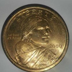 AMERİKA   2000 D   1  DOLAR   Sacagawea Doları