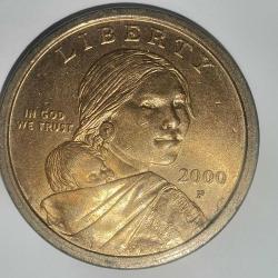 AMERİKA   2000 P   1  DOLAR   Sacagawea Doları