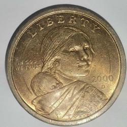 AMERİKA   2000 D    1  DOLAR   Sacagawea Doları