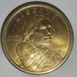 AMERİKA   2000 P    1  DOLAR   SACAGAWEA DOLARI