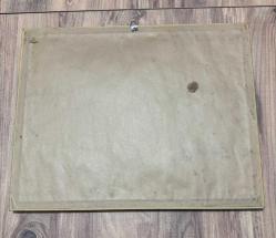 Mısır Temalı Hakiki papirüs bitkisi üzerine yapılmış, Yay burcunu (Sagittarius) ve Mısır hiyerogliflerini içeren dekoratif bir çalışmadır. 44 x 34 cm