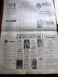 Ankara Gazetesi - Turkish Newspaper - 12 Temmuz 1976 - bir şişe menba suyu cenevre'de 40 liraya çıktı - İstanbul'a gelen Avrupalı turistler bu güzel kentin kıymetini bilin diyor fotoğraf - Kıbrıs Türk federe devleti başbakanı Nejat Konuk hükümet programını meclise sundu -  Başıboş köpeklerle mücadele hızlandırıldı - Davar Kirkma yazan Şemsi Belli - Kalamış köşkte Ülkü Özen Hale Manzade Gönül Gül Atilla Yelken - bebek belediye gazinosunda Belkıs Özener Fatma Belgen Mut Folklor Ekibi ve Serpil Barlas - ölümü beklerken filmi emek sinemasında - vahşet şehrinde seks filmi Tan sinemasında - askerin dönüşü filmi başrolde Kadir İnanır İstanbul sinemasında - TRT radyo programı - Yunus Emre'nin şiirlerinde gurbet Yazan doktor Müjgan Cunbur - aşktan sürgün geliyorum şiiri yazan Yunus Yaşar - bölüş benimle şiiri Yazan İsmail Yaltırık - Moda plajı açıldı - Yunanistan'daki Türk  casusları - Kıbrıs lefkoşe saray otel - Türk Mit'ine dair sarsıcı açıklamalar - Harem gece kulübü - Kızılbaş emek Sineması