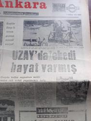 Ankara Gazetesi - Turkish Newspaper - 9 Temmuz 1976 - romatizma ilacı kedi - Kadıköy ilçe danışma kurulu toplandı Fotoğrafı - tamamlama sınavlarında randıman çok düşük - uzayda ebedi hayat varmış Fotoğrafı - şalvar yazan Şemsi Belli - Bebek belediye gazinosunda Belkıs Özener Fatma Belgen Mut Folklor Ekibi ve Serpil Barlas - Clup Reşat'da Gülser Gürsoy Lale Gürkan Kanto - Florya Belediye gazinosunda Sevim Deran Nükhet Duru Serpil Nur Seda Tulga - Adana her an yanabilir - arzular uyanınca filmi Fitaş sinemasında - intikam yumruğu filmi Tan sinemasında - Kara Murat ölüm emri İncirli sinemasında - Zoro'nun  Aşk geceleri filmi Şafak sinemasında - Münevver Ayaşlı İstanbul'u Anlatıyor yazan Abdullah Uçman - noktalar şiiri yazan Çetin Bilgin - yarınların uykusu şiiri yazan Ahmet Metin Şahin - Moda Plajı açıldı - Yüksek Seçim kurulu Başkanı Necati Münir Ertekün bugünkü seçim sisteminin birçok faydalı tarafları vardır diyor - denize Aşık londralı Aziz Özkan Kıbrıs'a özel yatı ile geliyor