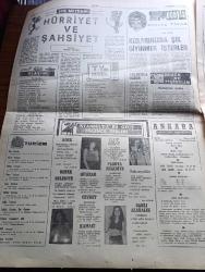 Ankara Gazetesi - Turkish Newspaper - 9 Temmuz 1976 - romatizma ilacı kedi - Kadıköy ilçe danışma kurulu toplandı Fotoğrafı - tamamlama sınavlarında randıman çok düşük - uzayda ebedi hayat varmış Fotoğrafı - şalvar yazan Şemsi Belli - Bebek belediye gazinosunda Belkıs Özener Fatma Belgen Mut Folklor Ekibi ve Serpil Barlas - Clup Reşat'da Gülser Gürsoy Lale Gürkan Kanto - Florya Belediye gazinosunda Sevim Deran Nükhet Duru Serpil Nur Seda Tulga - Adana her an yanabilir - arzular uyanınca filmi Fitaş sinemasında - intikam yumruğu filmi Tan sinemasında - Kara Murat ölüm emri İncirli sinemasında - Zoro'nun  Aşk geceleri filmi Şafak sinemasında - Münevver Ayaşlı İstanbul'u Anlatıyor yazan Abdullah Uçman - noktalar şiiri yazan Çetin Bilgin - yarınların uykusu şiiri yazan Ahmet Metin Şahin - Moda Plajı açıldı - Yüksek Seçim kurulu Başkanı Necati Münir Ertekün bugünkü seçim sisteminin birçok faydalı tarafları vardır diyor - denize Aşık londralı Aziz Özkan Kıbrıs'a özel yatı ile geliyor