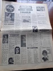 Ankara Gazetesi - Turkish Newspaper - 9 Temmuz 1976 - romatizma ilacı kedi - Kadıköy ilçe danışma kurulu toplandı Fotoğrafı - tamamlama sınavlarında randıman çok düşük - uzayda ebedi hayat varmış Fotoğrafı - şalvar yazan Şemsi Belli - Bebek belediye gazinosunda Belkıs Özener Fatma Belgen Mut Folklor Ekibi ve Serpil Barlas - Clup Reşat'da Gülser Gürsoy Lale Gürkan Kanto - Florya Belediye gazinosunda Sevim Deran Nükhet Duru Serpil Nur Seda Tulga - Adana her an yanabilir - arzular uyanınca filmi Fitaş sinemasında - intikam yumruğu filmi Tan sinemasında - Kara Murat ölüm emri İncirli sinemasında - Zoro'nun  Aşk geceleri filmi Şafak sinemasında - Münevver Ayaşlı İstanbul'u Anlatıyor yazan Abdullah Uçman - noktalar şiiri yazan Çetin Bilgin - yarınların uykusu şiiri yazan Ahmet Metin Şahin - Moda Plajı açıldı - Yüksek Seçim kurulu Başkanı Necati Münir Ertekün bugünkü seçim sisteminin birçok faydalı tarafları vardır diyor - denize Aşık londralı Aziz Özkan Kıbrıs'a özel yatı ile geliyor