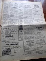 Ankara Gazetesi - Turkish Newspaper - 9 Temmuz 1976 - romatizma ilacı kedi - Kadıköy ilçe danışma kurulu toplandı Fotoğrafı - tamamlama sınavlarında randıman çok düşük - uzayda ebedi hayat varmış Fotoğrafı - şalvar yazan Şemsi Belli - Bebek belediye gazinosunda Belkıs Özener Fatma Belgen Mut Folklor Ekibi ve Serpil Barlas - Clup Reşat'da Gülser Gürsoy Lale Gürkan Kanto - Florya Belediye gazinosunda Sevim Deran Nükhet Duru Serpil Nur Seda Tulga - Adana her an yanabilir - arzular uyanınca filmi Fitaş sinemasında - intikam yumruğu filmi Tan sinemasında - Kara Murat ölüm emri İncirli sinemasında - Zoro'nun  Aşk geceleri filmi Şafak sinemasında - Münevver Ayaşlı İstanbul'u Anlatıyor yazan Abdullah Uçman - noktalar şiiri yazan Çetin Bilgin - yarınların uykusu şiiri yazan Ahmet Metin Şahin - Moda Plajı açıldı - Yüksek Seçim kurulu Başkanı Necati Münir Ertekün bugünkü seçim sisteminin birçok faydalı tarafları vardır diyor - denize Aşık londralı Aziz Özkan Kıbrıs'a özel yatı ile geliyor