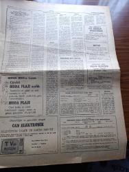 Ankara Gazetesi - Turkish Newspaper - 8 Temmuz 1976 - Elizabeth Taylor ile Zahidi İran'a gidiyor Fotoğrafı - Adalet Partisi genel başkanı Süleyman Demirel Altınözü kongresine mesaj gönderdi - Rauf Denktaş Anadolu Ajansı Kıbrıs bürosunu törenle açtı - Nevzat Tandoğan'ı soyan eşkıya yazan Şemsi Belli - kamboçya'da ölüm ve işkence kol kola - Kızıltoprak köşkte Ülkü Özen Hale Manzade Gönül Gül Atilla Yelken Azra Balkan - saksonyalılarda İnci Sanlı Mihrican Güngör Gülay Gül Papatya -  bekar erkeklerin en büyük hayat sigortası evlenmek - televizyonda bugün - kapıkule'de tırlar için ayrı bir yol yapılıyor - dünyanın en tatlı kadını filmi Mıstık sinemasında - en büyük benim başrolde Bruce Lee Ünal sinemasında - Estergon kalesi filmi başrolde Serdar Gökhan Şık sinemasında - hocamız Arif Nihat Asya'nın ruhuna mektup yazan Hüseyin Rahmi Kılıç - duramayacağım seni öpmeden Yazan Yunus Yaşar - orman şiiri yazan Mehmet Karabulut - yaşamak ve sevmek şiiri Yazan İsmail Yaltırık - Kıbrıs trajedisi