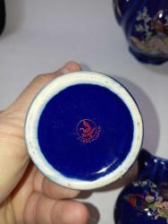 VİNTAGE JAPON PORSELEN CAYDANLİK ÇAKMAKLIK SÜTLÜK SEKERLİK