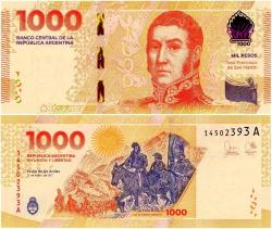 P#367 Arjantin 1000 Peso 2023 ÇİL (14...393A)
