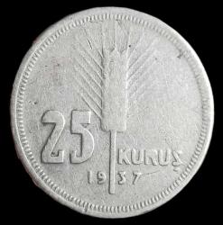 LOT.18 » 1937 25 Kuruş Nadir gümüş 3gr