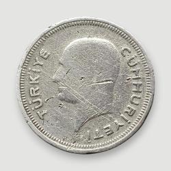 25 Kuruş 1937 Gümüş KM#864
