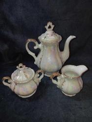 VİNTAGE POSELEN ATATÜRK VE İSTANBUL GÖRSELLİ ÇAYDANLIK ŞEKERLİK SÜTLÜK. ÇOK İYİ DURUMDA