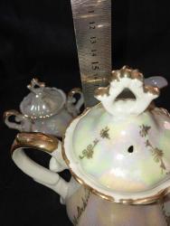 VİNTAGE POSELEN ATATÜRK VE İSTANBUL GÖRSELLİ ÇAYDANLIK ŞEKERLİK SÜTLÜK. ÇOK İYİ DURUMDA