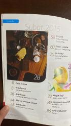 LOKMA DERGİSİ -ŞUBAT 2015 – SAYI:3  MUSTAFA ALBAYRAK - HATİCE ÖZDEMİR TÜLÜN - BURHAN İSTENCİ - YASEMİN DARBAZ KARACA - FATMA HAZAN TÜRKKOL - BURÇİN BİLGE SARIKAYA - REYHAN CERİT BALA - SEZER ALÇINKAYA - SEDA YETİŞKİN - TAŞKIN ÜLKÜ HÜR - ABDULLAH HANÖNÜ - GÜLAY BAYRAK - AYŞEGÜL DAĞ - ÖZCAN URAL - OPRAH WINFREY - SABAHATTİN ALİ  PAZAR ARABASI - AYIN MEYVESİ / KESTANE & AYVA ŞÖLENİ - AYIN DOSYASI / ÇİKOLATA - BİLGE’NİN BESLENME ÇANTASI - TAM MEVSİMİ / BROKOLİ & BRÜKSEL LAHANASI - MUTFAK KEYFİ / SÜTÜN LEZZET ŞARKISI - KİTAPTAN FIRLAMIŞ GİBİ / KÜRK MANTOLU MADONNA - OLTAYA TAKILANLAR / KALKAN - YÖRESEL LEZZETLER / ERZURUM DADAŞ MUTFAĞI - TEK ÇEŞİT / BADEMLİ KESTANELİ TAVUKLU PİLAV - KURUTULMUŞ SEBZE SEFASI - DÜNYA MUTFAĞI / LÜBNAN - AJANDA - LOKMALIK  - 112 SAYFA