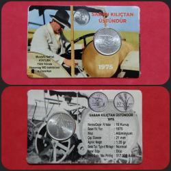 1975 YILI 10 KURUŞ FAO SABAN KILIÇTAN ÜSTÜNDÜR