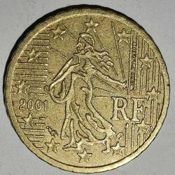 FRANSA  2001    10  EURO CENT