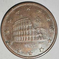 İTALYA   2002    5  EURO CENT