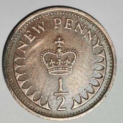 İNGİLTERE   1971     1/2   PENNY